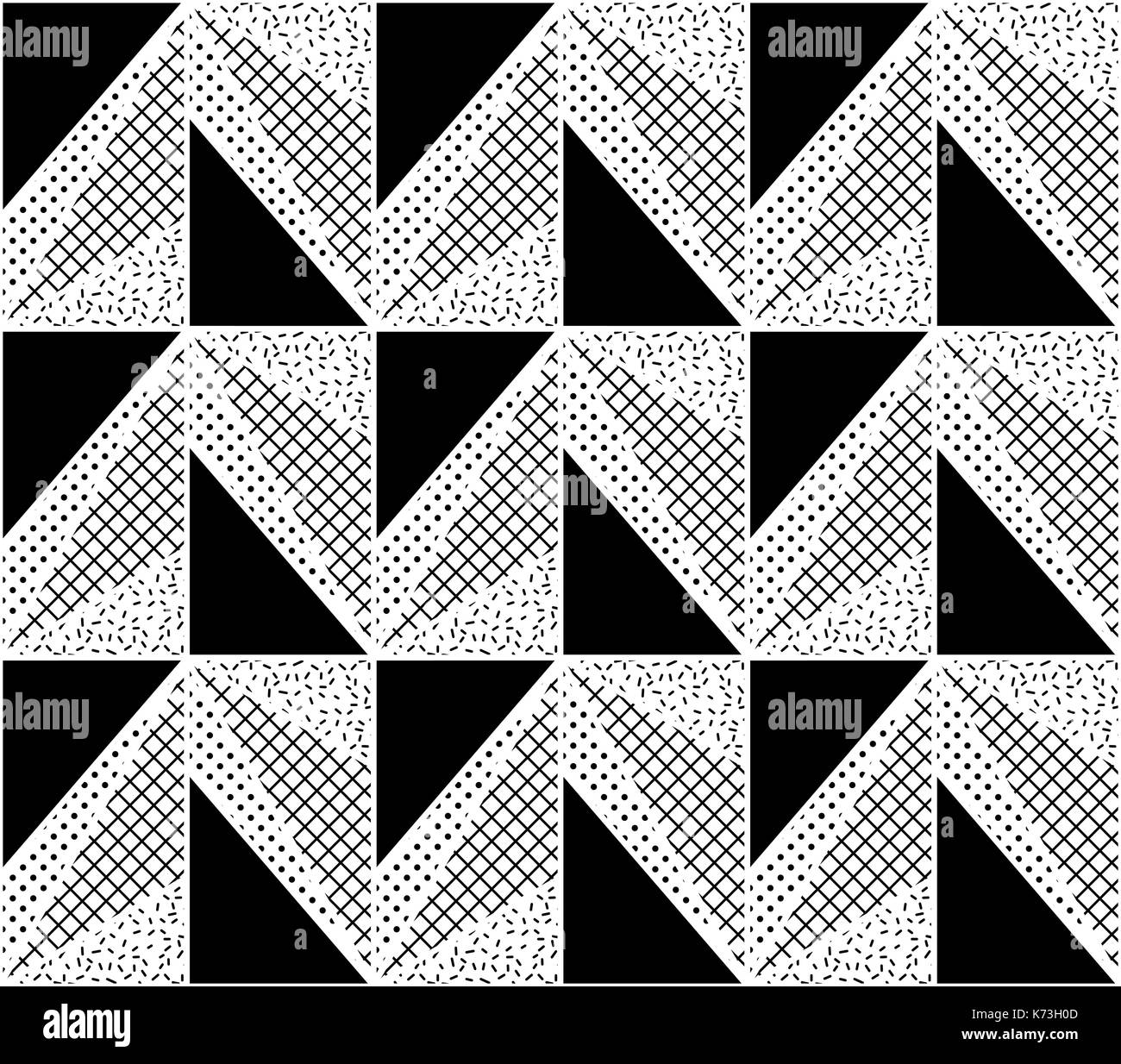 Vector Seamless Pattern. Abstract Geometric Stock Vector Image & Art ...