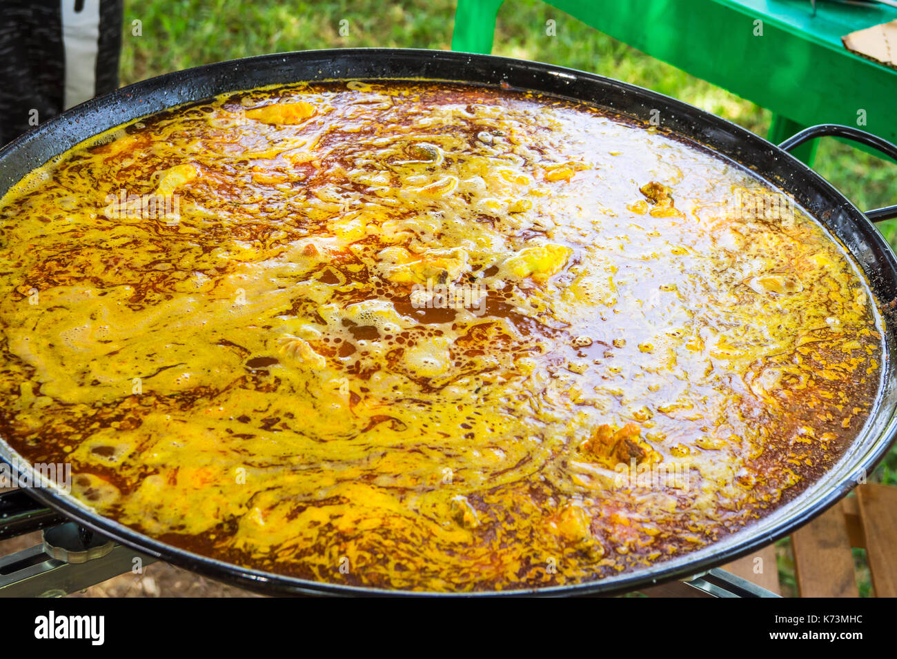 large flat frying pan