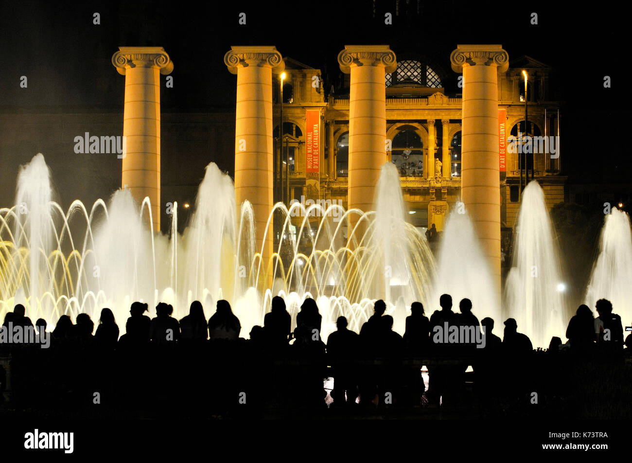 Magic Fountain of Montjuïc, Catalonia, Spain Stock Photo
