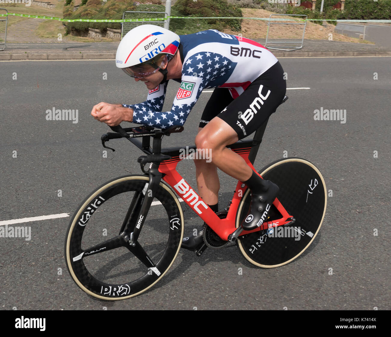 Tour of Britain cycle race 2017 stage 5 Clacton on sea Stock Photo