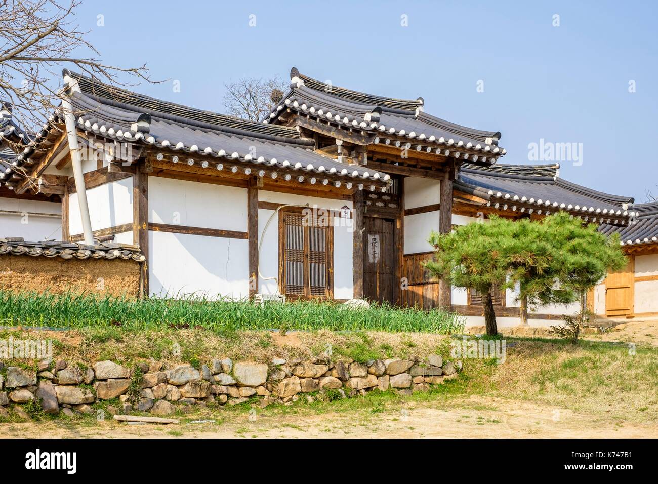 South Korea, North Gyeongsang province, Andong, Hahoe Historic Village ...