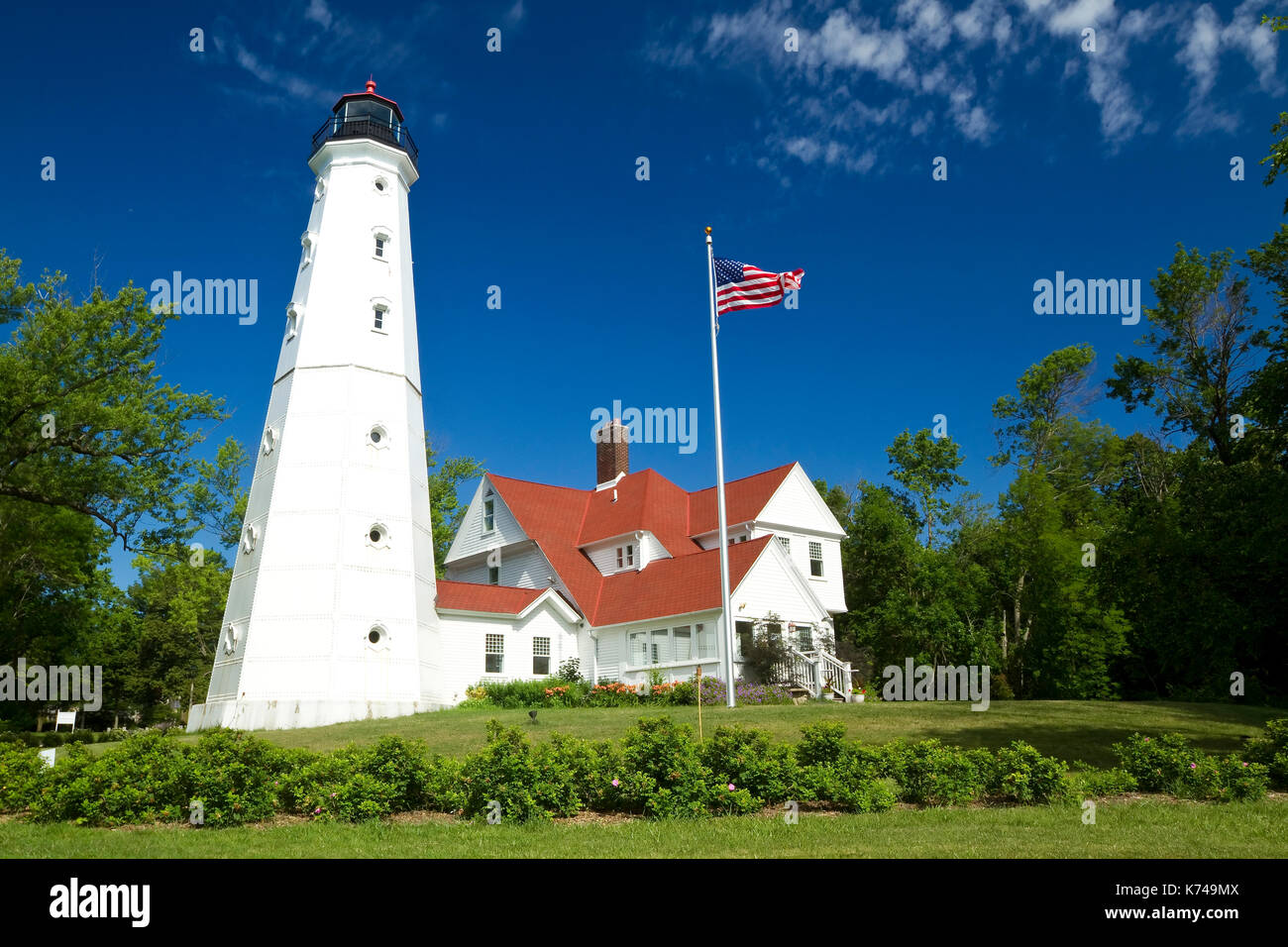 North Point Lighthouse Stock Photo