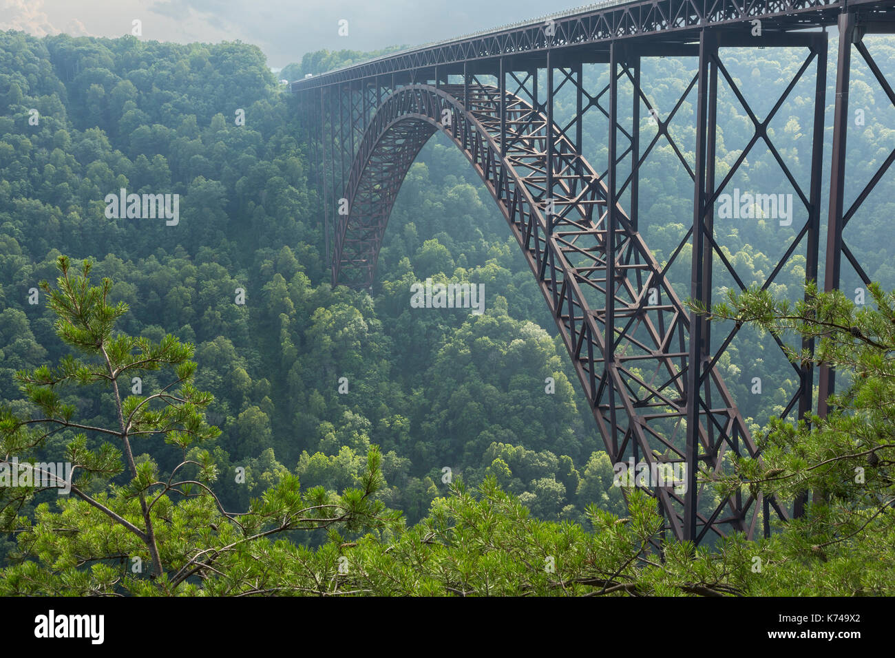 New River Bridge Stock Photo Alamy