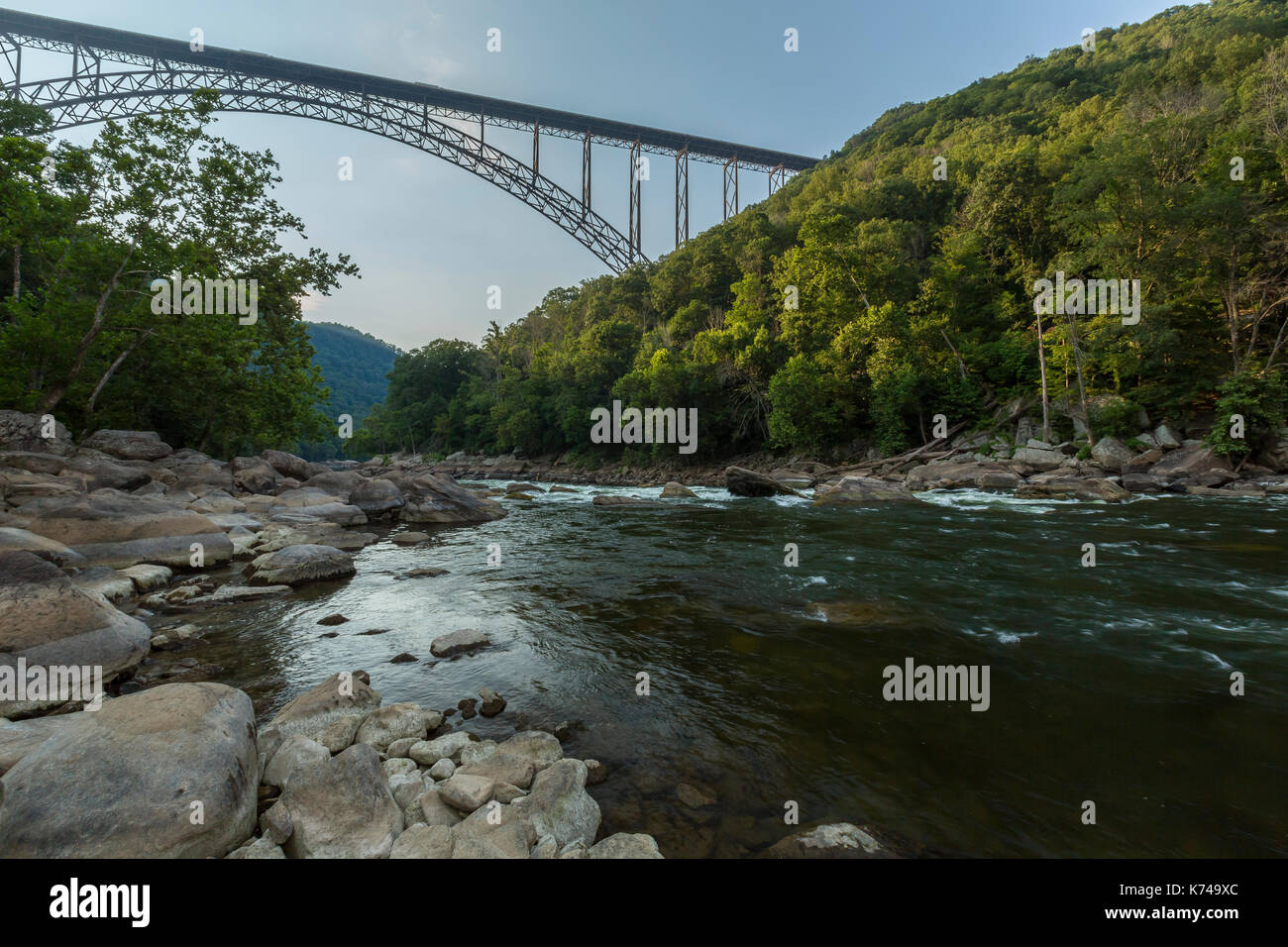 New River Bridge Stock Photo Alamy