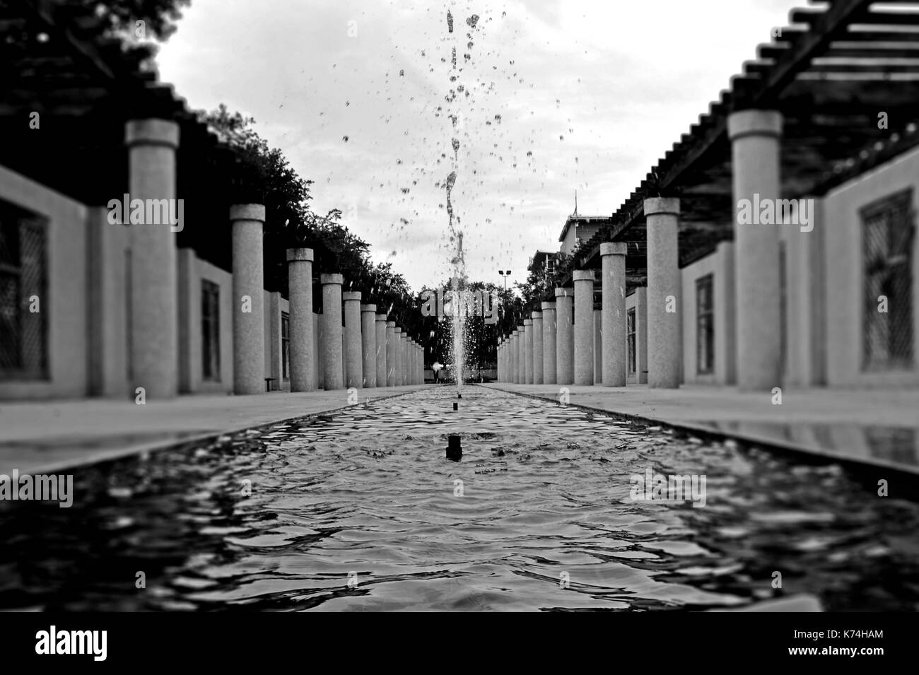 Water fountain expulsing water Stock Photo - Alamy