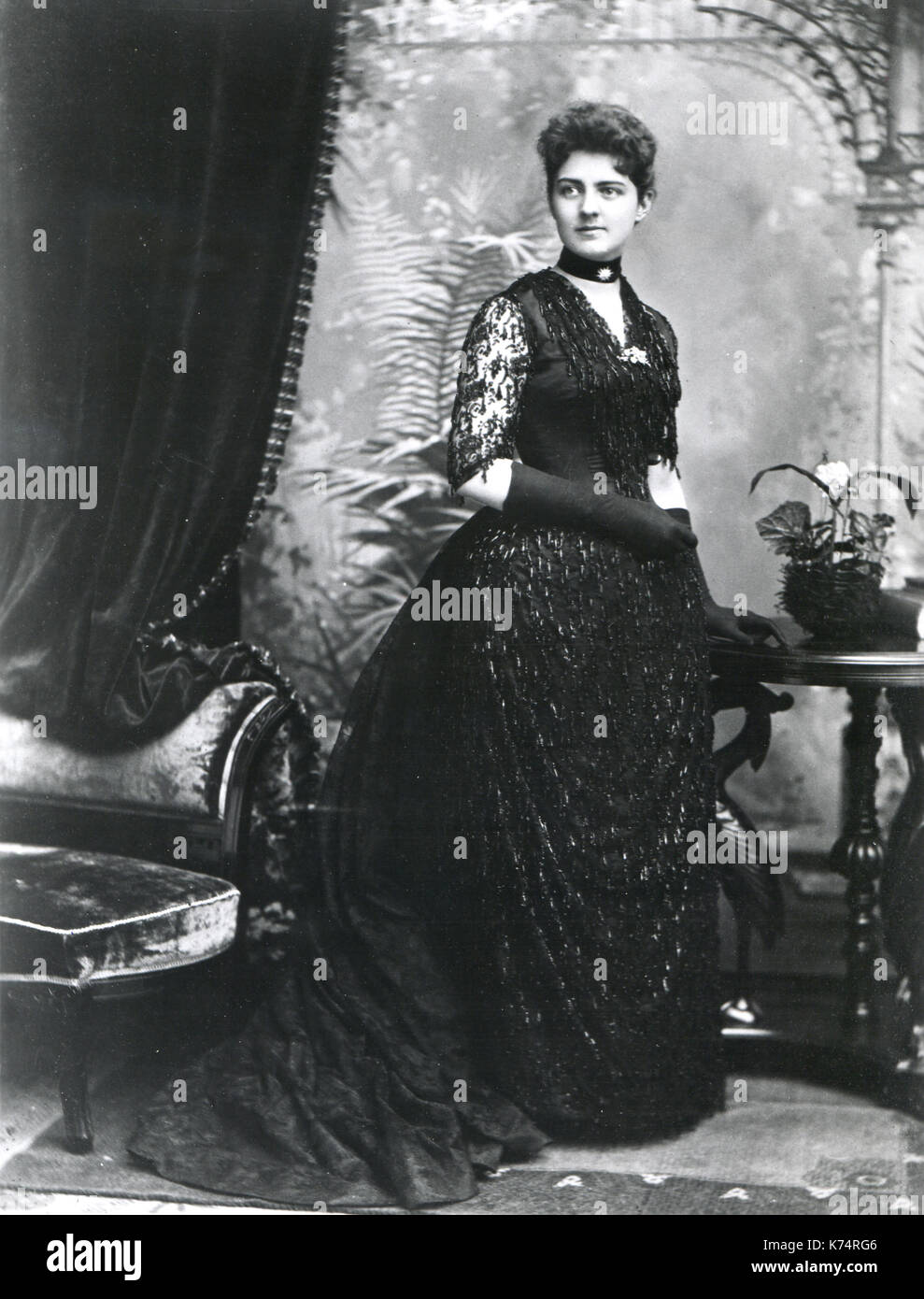 Frances Folsom (Mrs. Grover) Cleveland - wife of the President of the United States Stock Photo