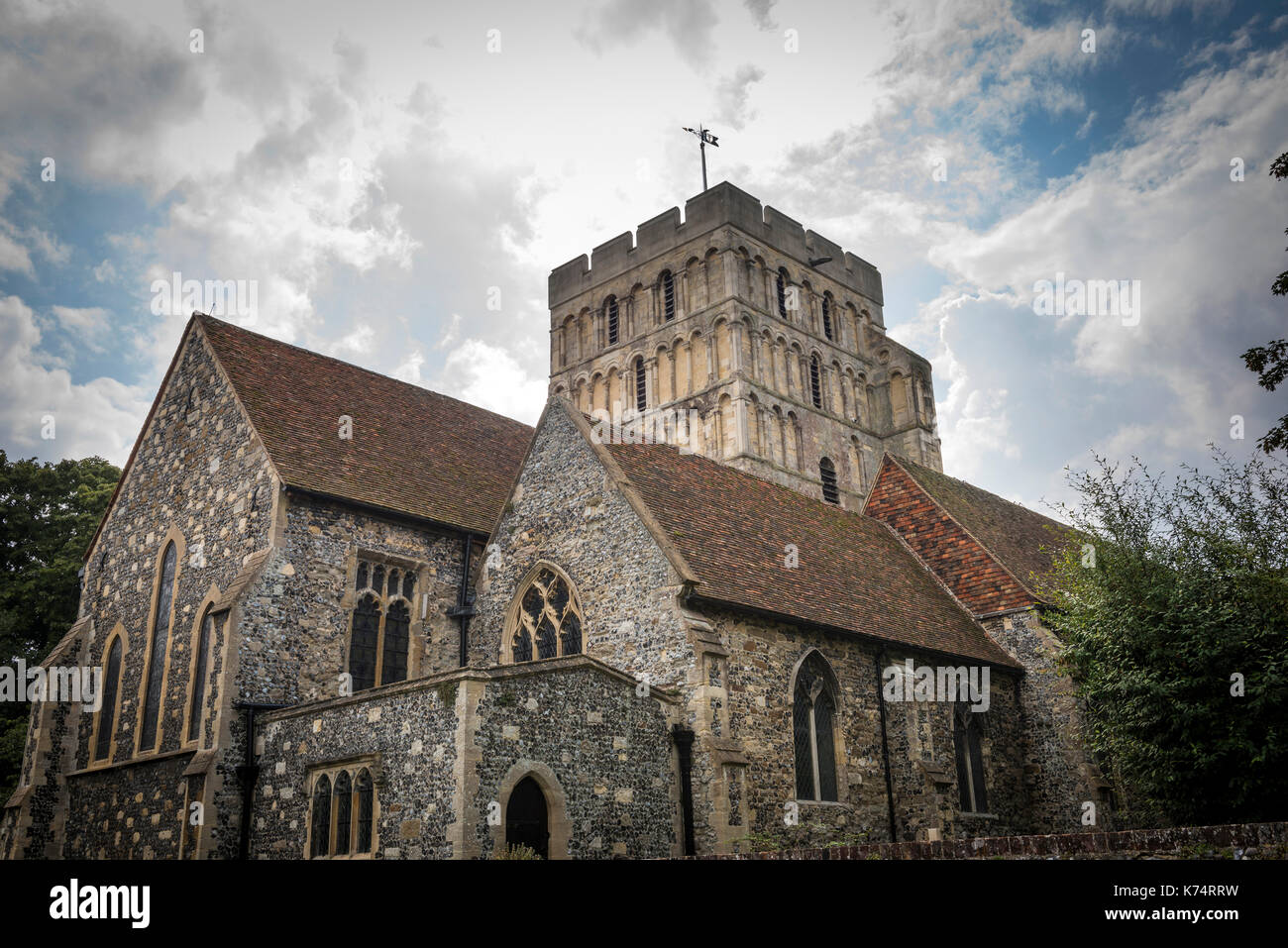 St. Clement's Church in Sandwich, Kent, UK Stock Photo