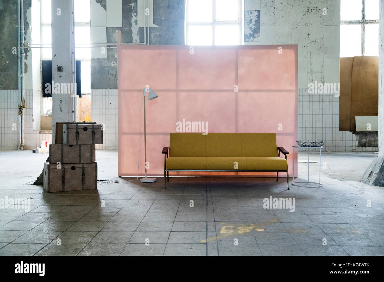 furnitures in a loft Stock Photo Alamy