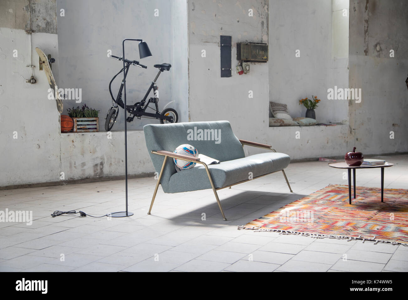 furnitures in a loft Stock Photo Alamy