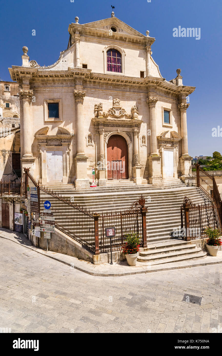 Chiesa delle Anime Sante dell Purgatorio, Ragusa, Sicily, Italy, Europe Stock Photo