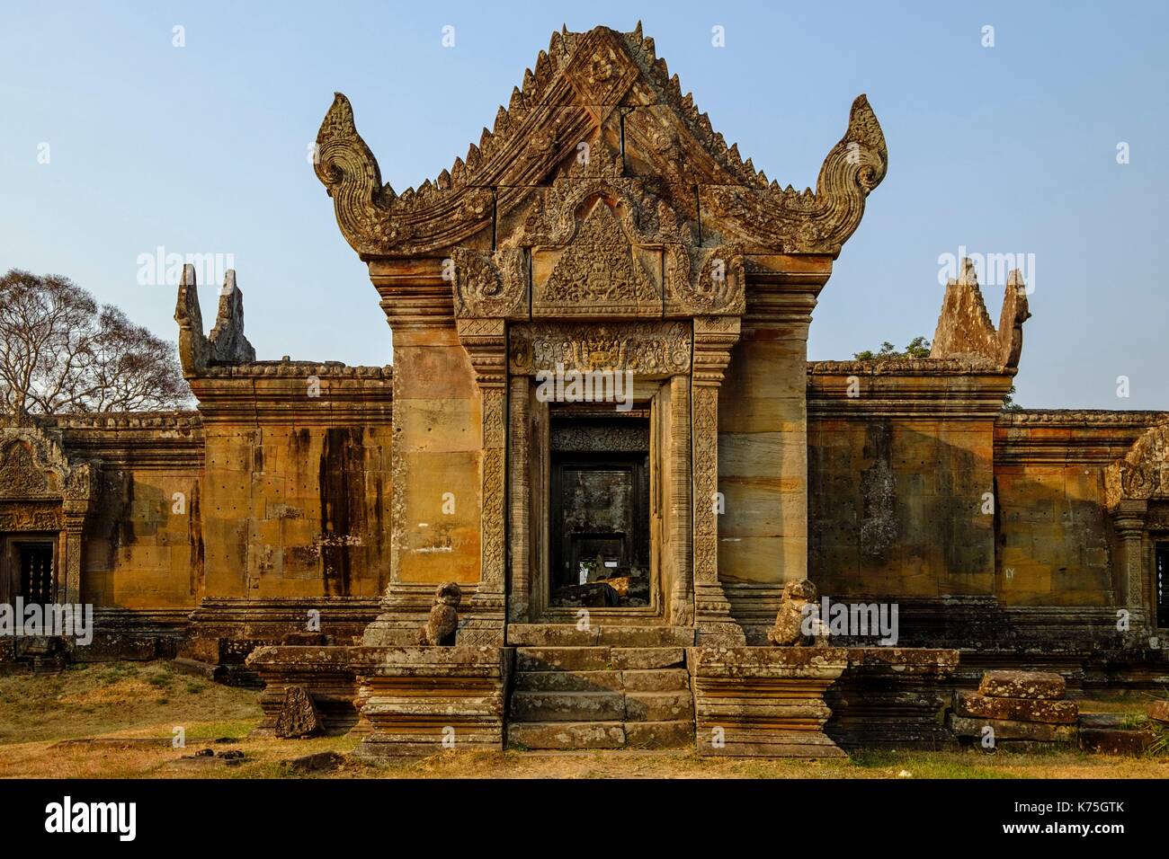 Cambodia, Preah Vihear province, Preah Vihear temple, on the world heritage list of UNESCO, dated 9 to 11 th. century Stock Photo