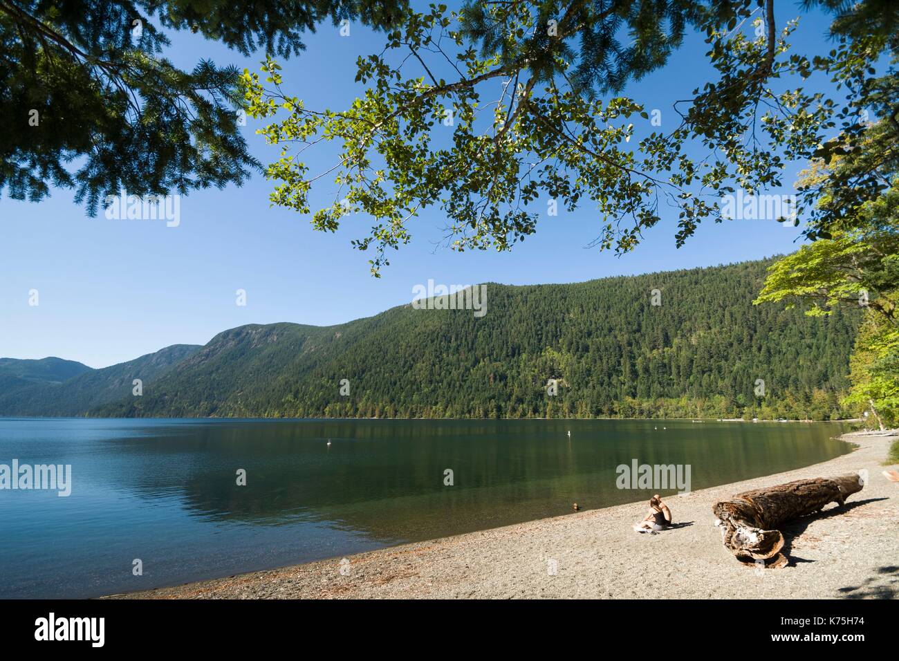 Canada British Columbia Vancouver Island Cameron Lake Stock Photo Alamy