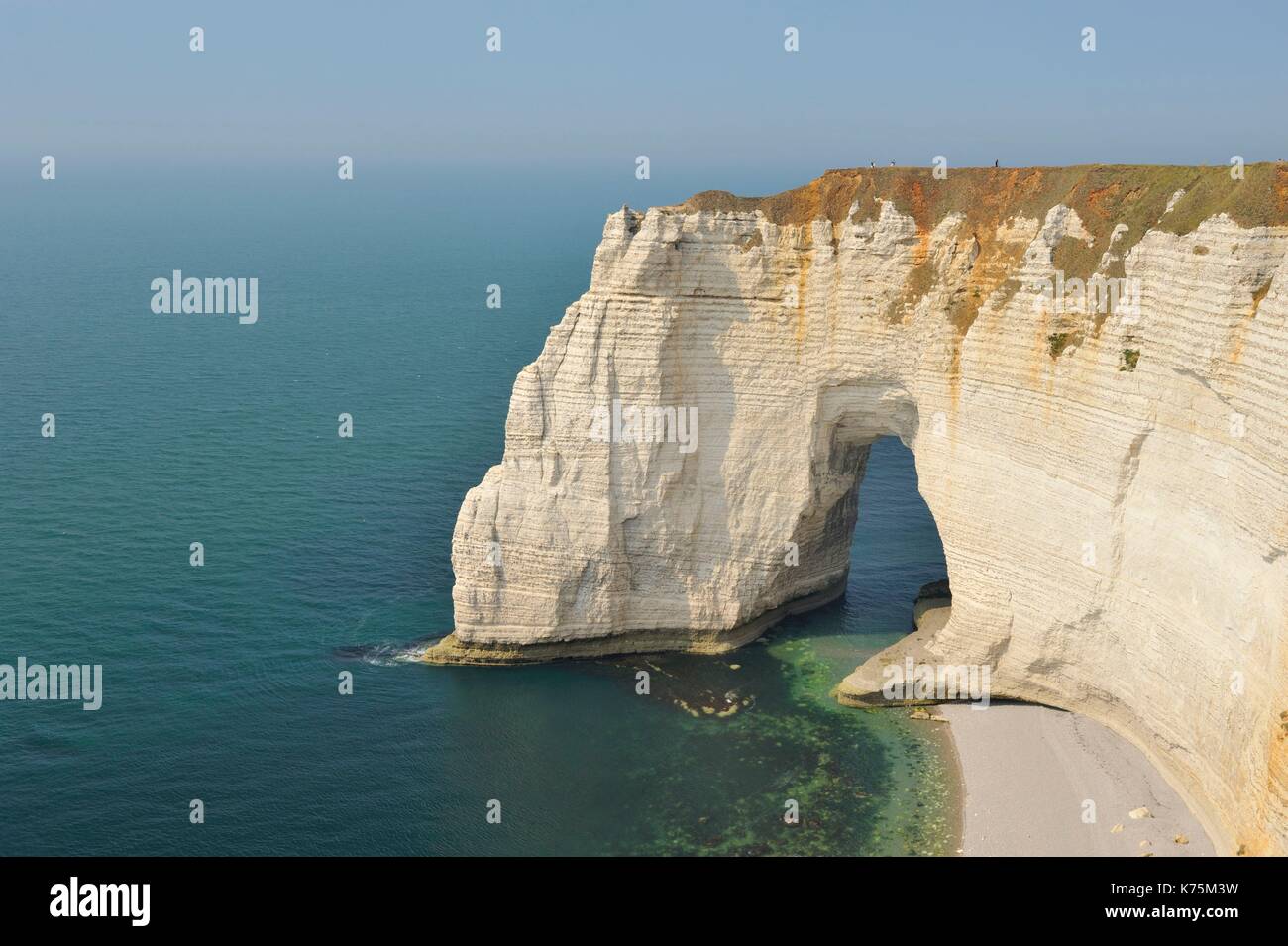 France, Seine Maritime, Etretat, the cliff Manneporte Stock Photo - Alamy