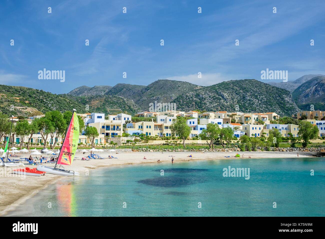 Greece, Eastern Crete, Lassithi district, Sissi, the 5 stars Kalimera Kriti  Hotel & Village Resort Stock Photo - Alamy