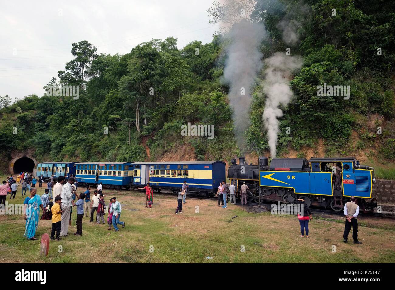India, Tamil Nadu State, Nilgiri, the Nilgiri Mountain Railway, a 46 km