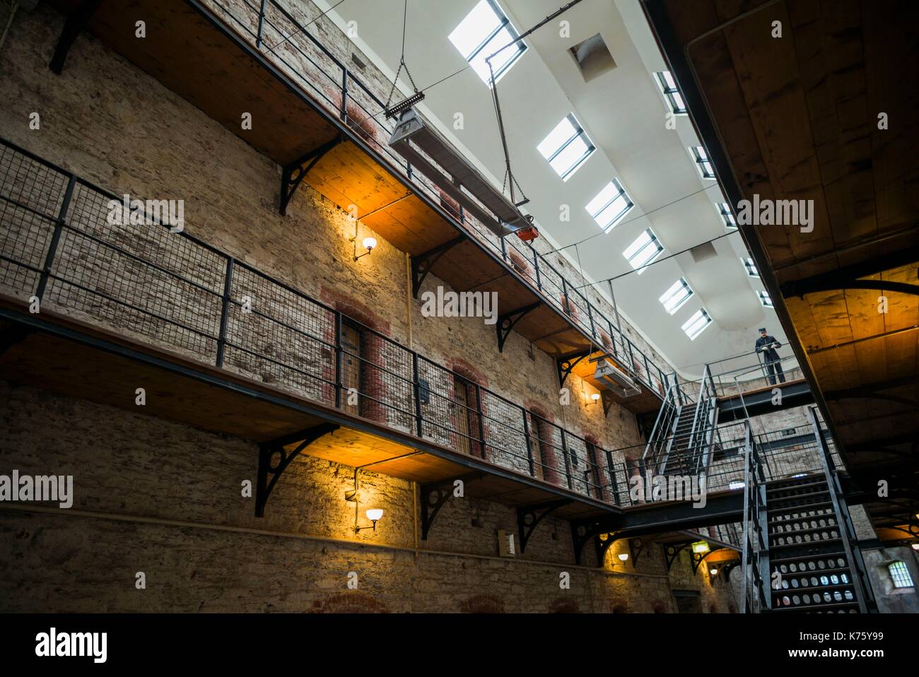 Ireland, County Cork, Cork City, Cork City Gaol, jail museum, West Wing interior Stock Photo Alamy