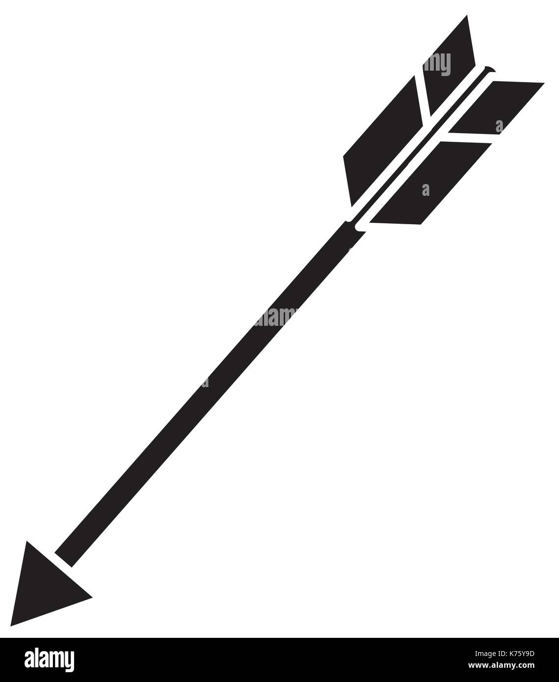 Bow arrow isolated Stock Vector Image & Art - Alamy