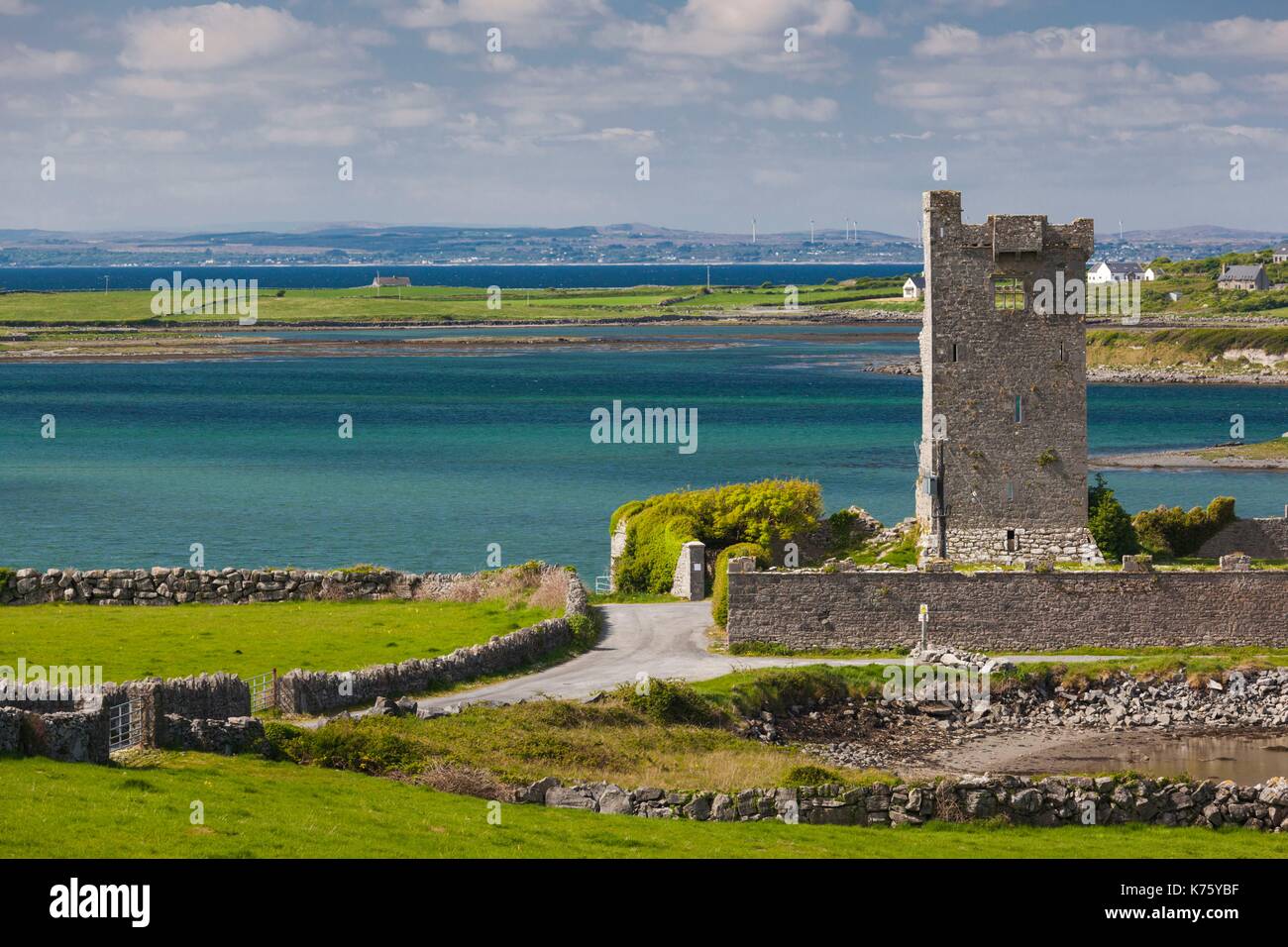 Ireland, County Clare, The Burren, Ballyvaughan, Muckinish West Tower House Stock Photo