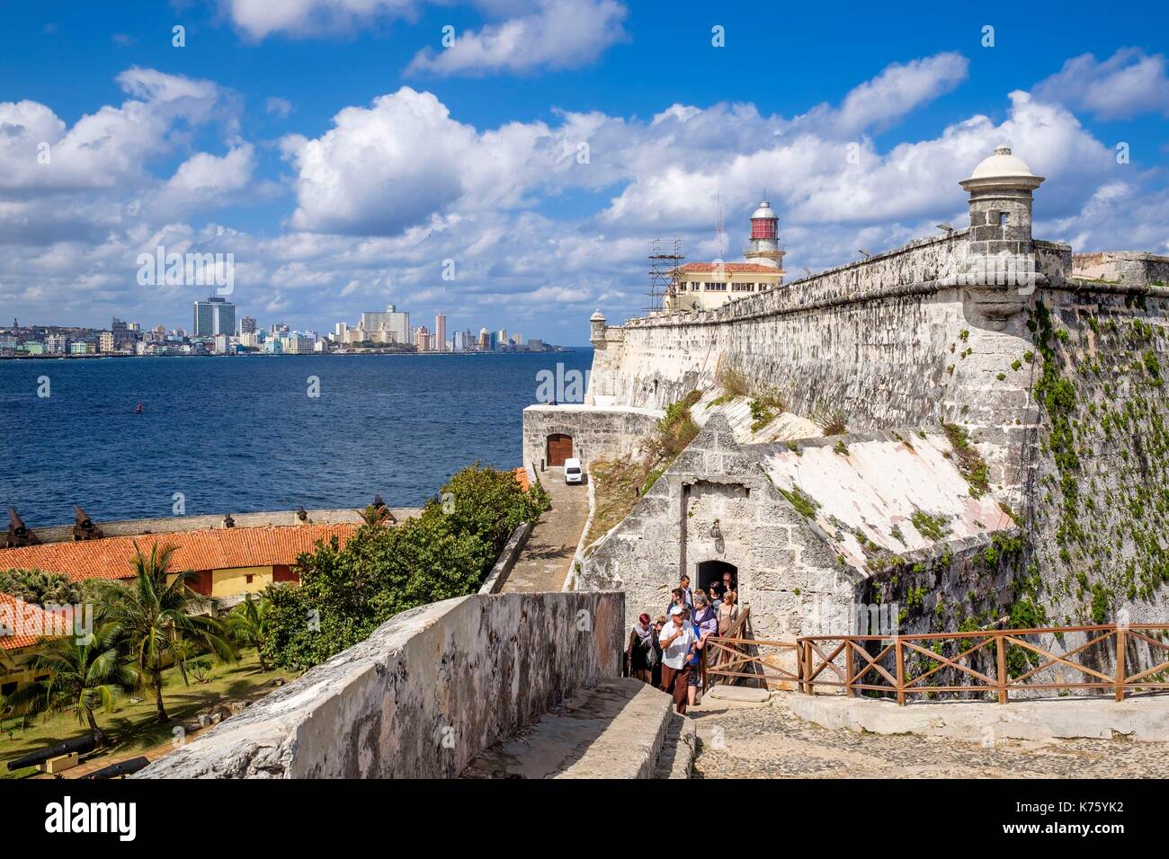 Cuba, Havana, the Morro-Cabana Military-Historical Site, Castillo de los  Tres Reyes Magos del Morro (a UNESCO Heritage Site Stock Photo - Alamy