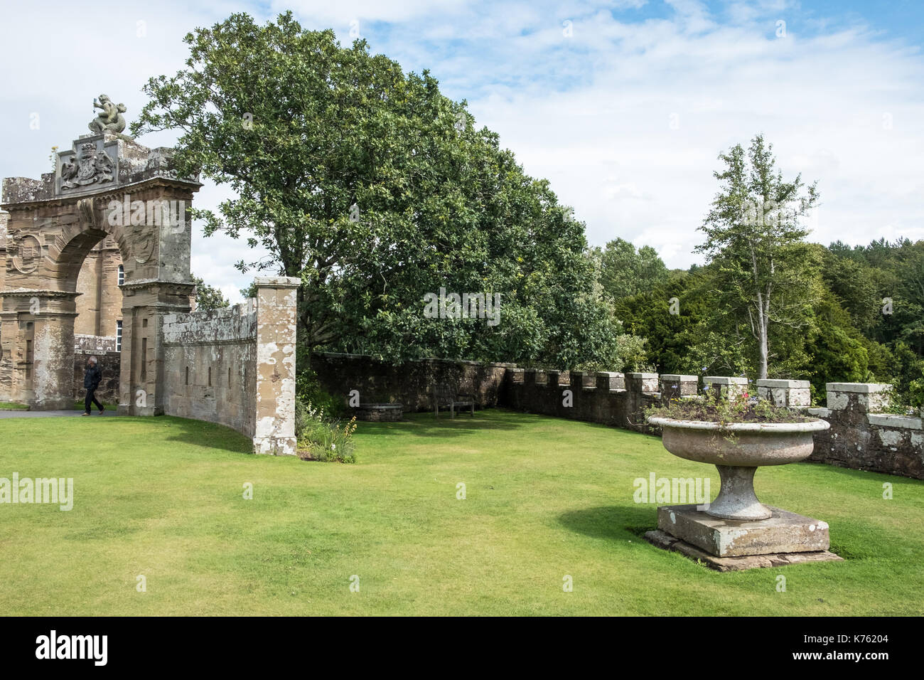 Gardens at stately home of Culzean Castle Girvan Scotland Stock Photo