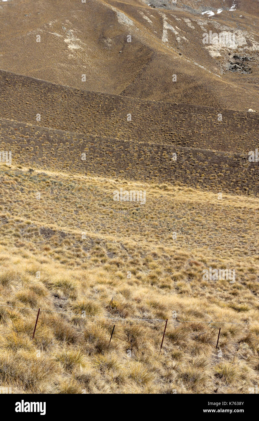 Lindis Pass New Zealand Stock Photo