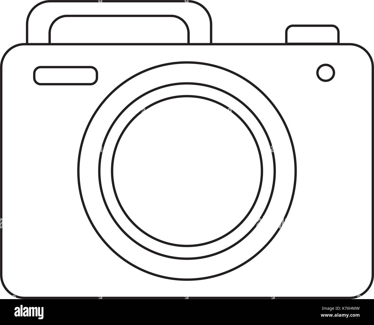 photographic camera icon over white background vector illustration ...