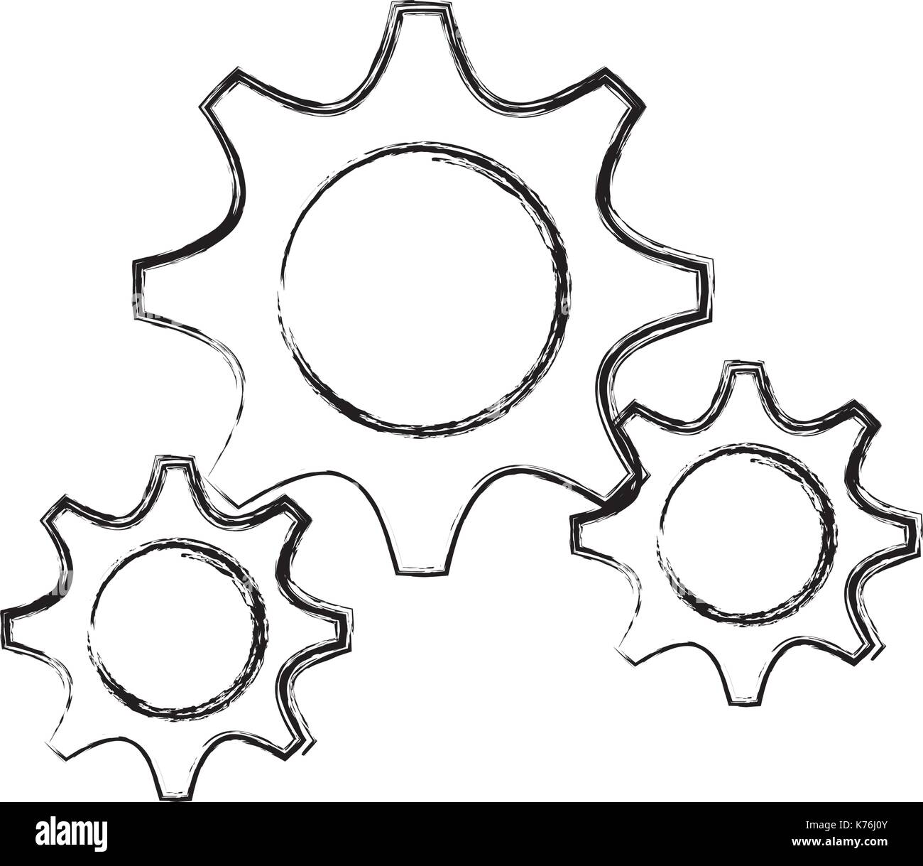 gear wheels icon Stock Vector Image & Art - Alamy