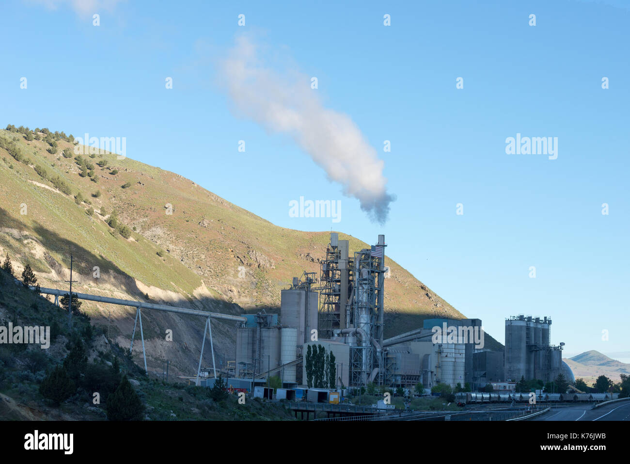 The Ash Grove Cement Plant near Durkee, Oregon Stock Photo 159342439