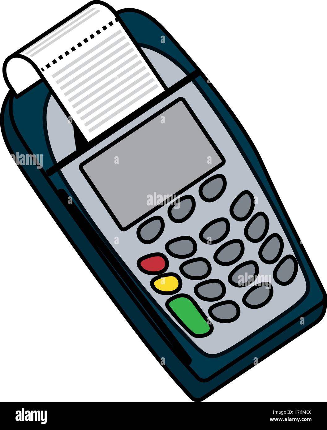 dataphone device icon over white background vector illustration Stock ...