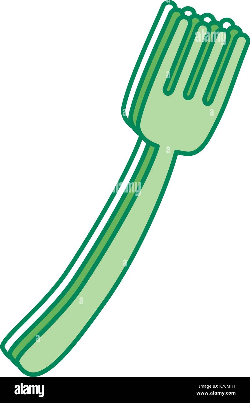 fork icon over white background vector illustration Stock Vector Image ...