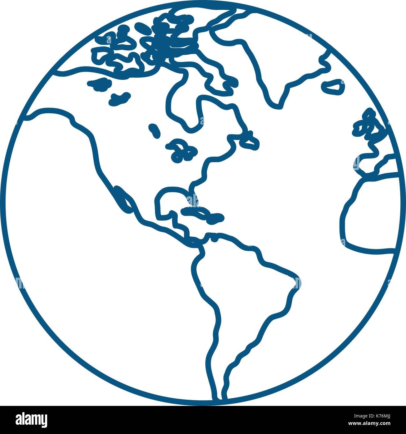 earth planet icon over white background vector illustration Stock ...