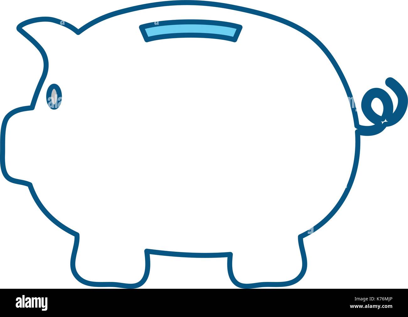 piggy bank icon over white background vector illustration Stock Vector ...