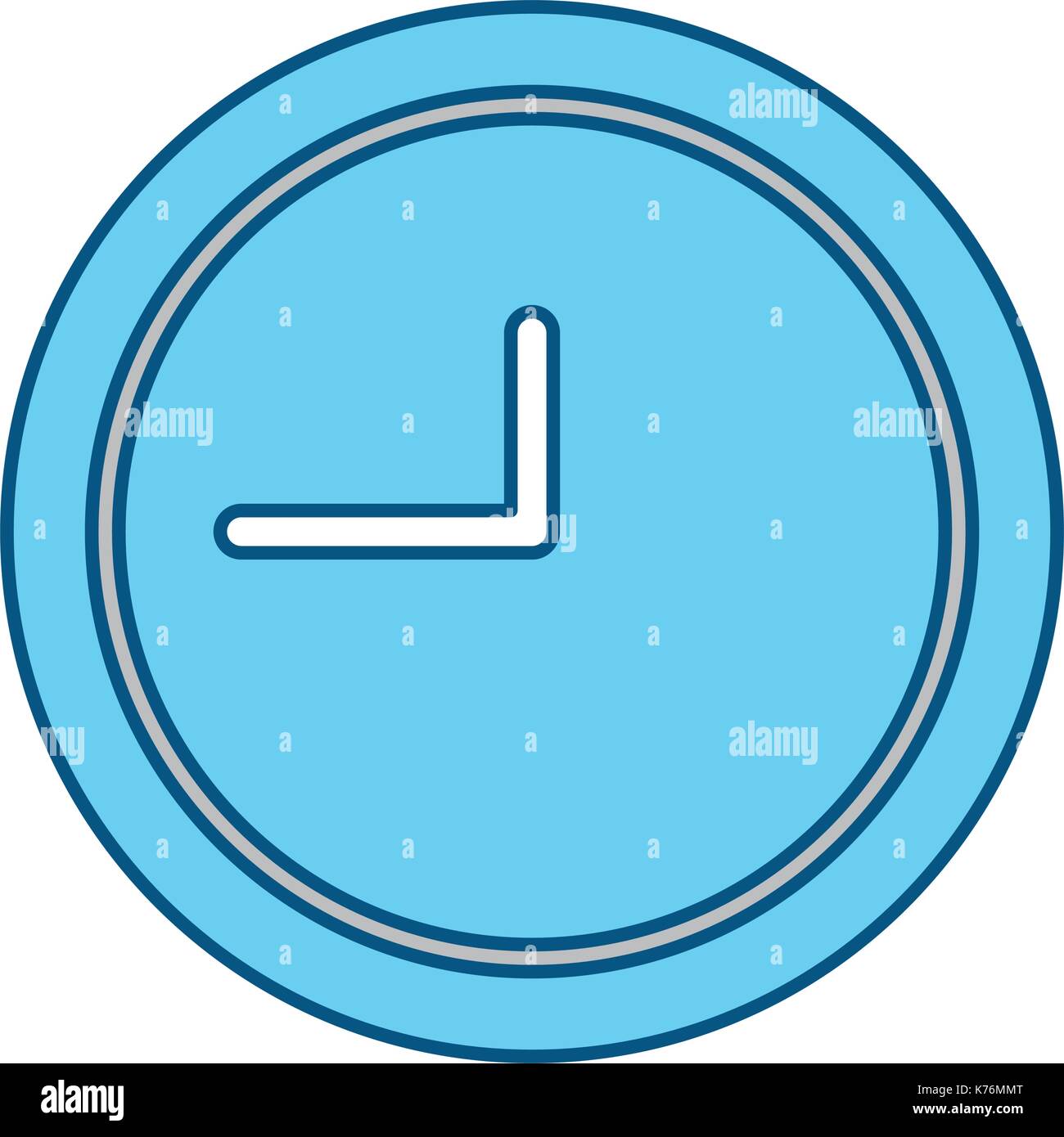 clock icon over white background vector illustration Stock Vector Image ...