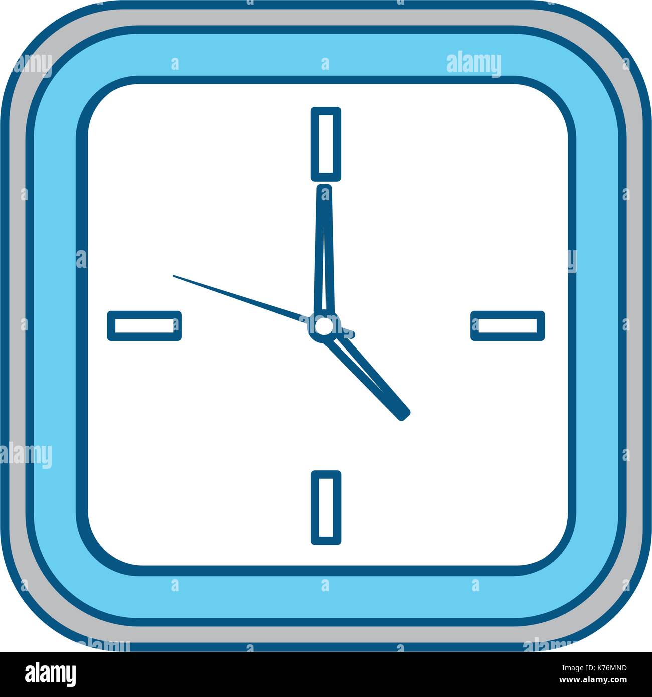clock icon over white background vector illustration Stock Vector Image ...