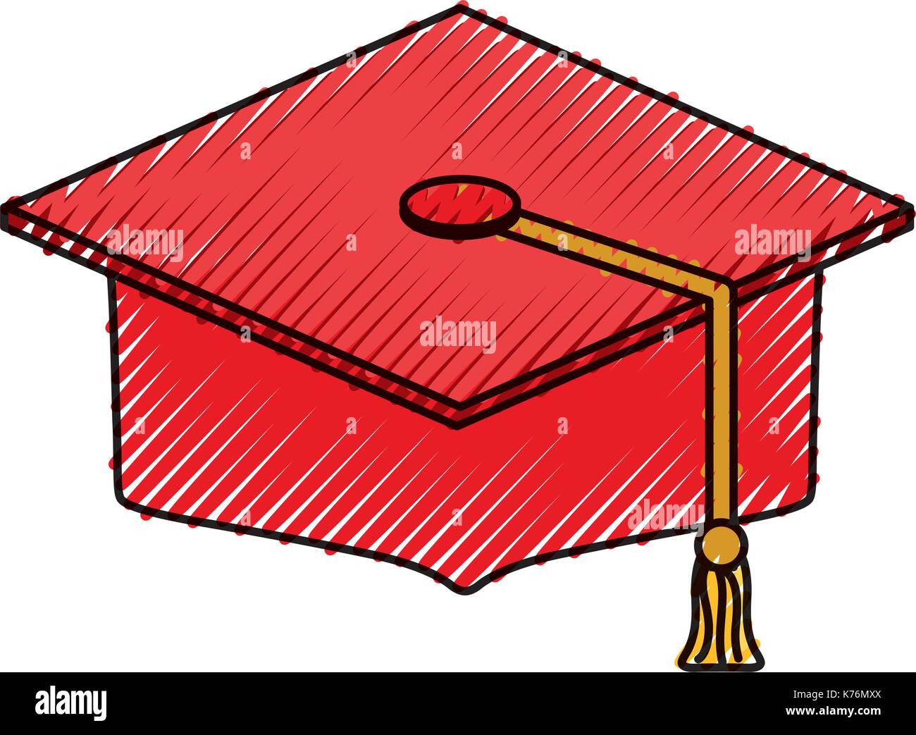 graduation cap icon over white background vector illustration Stock ...