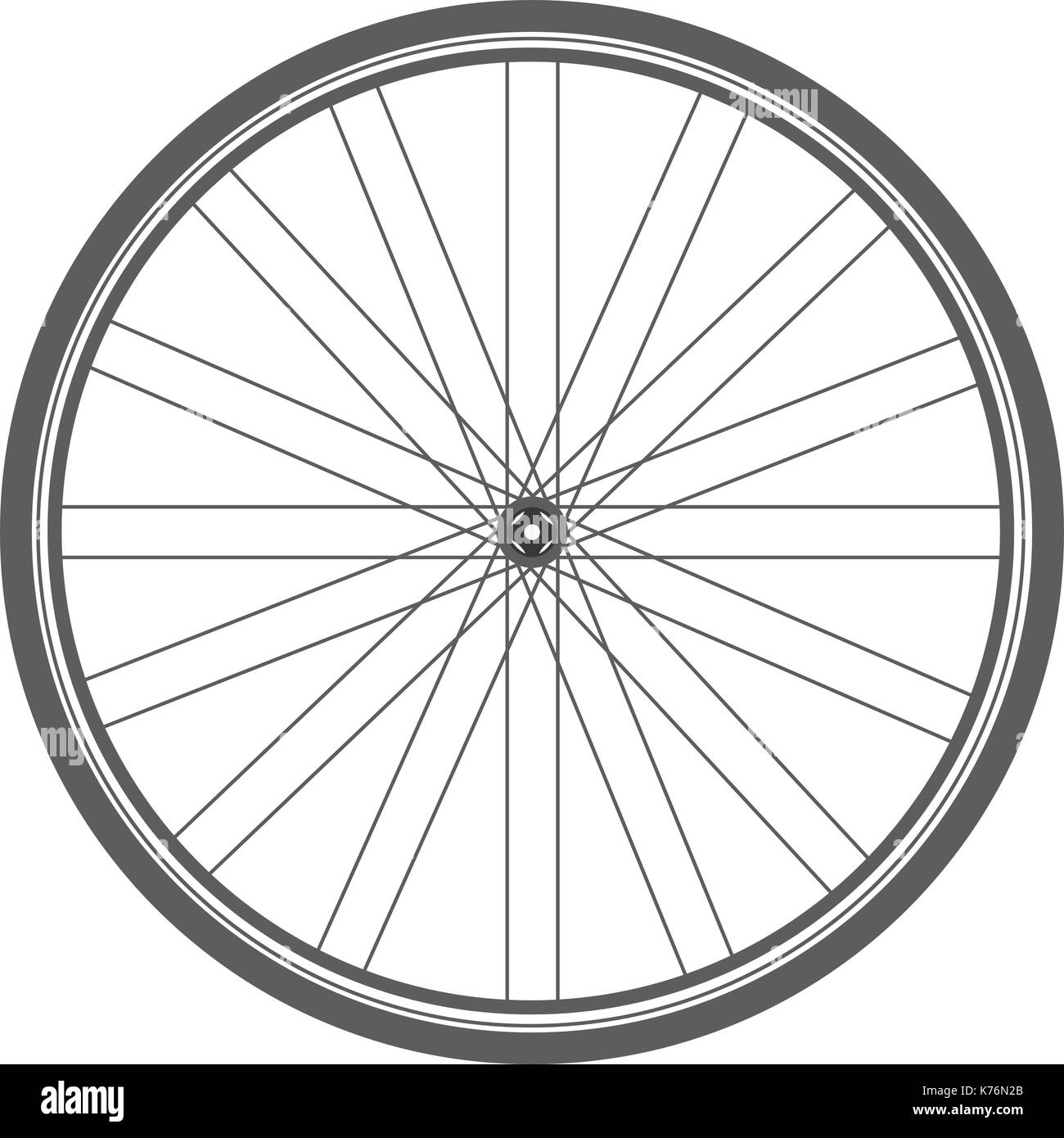 bicycle wheel Stock Vector