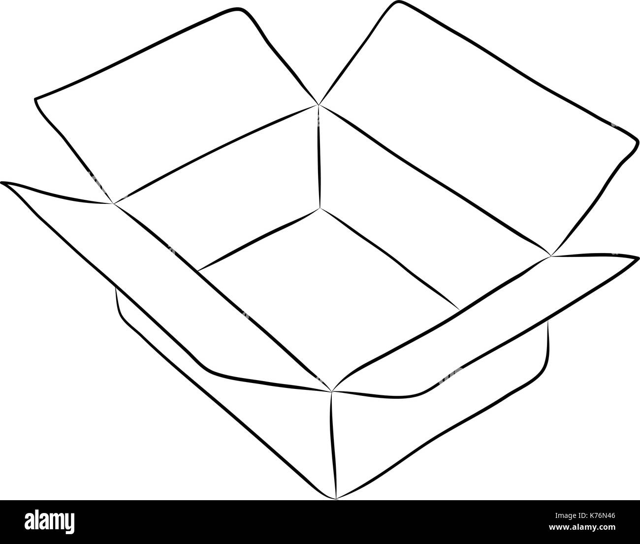 Drawing of box Stock Vector Image & Art Alamy