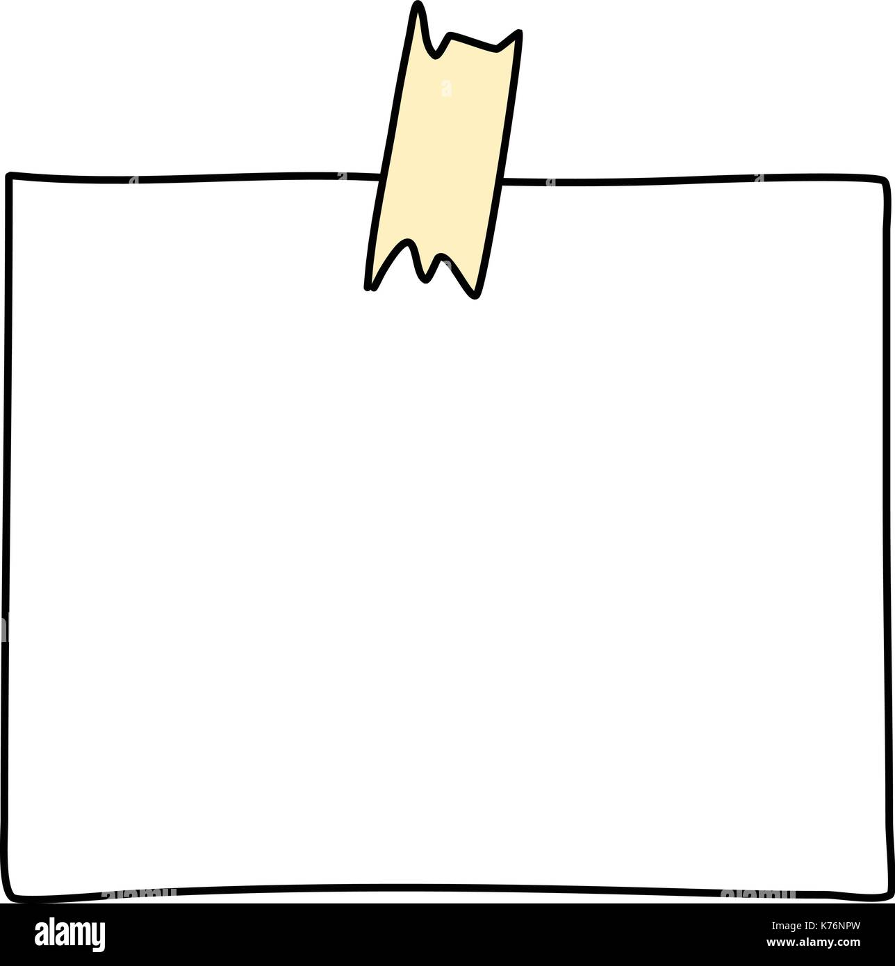 note paper drawing Stock Vector Image & Art Alamy