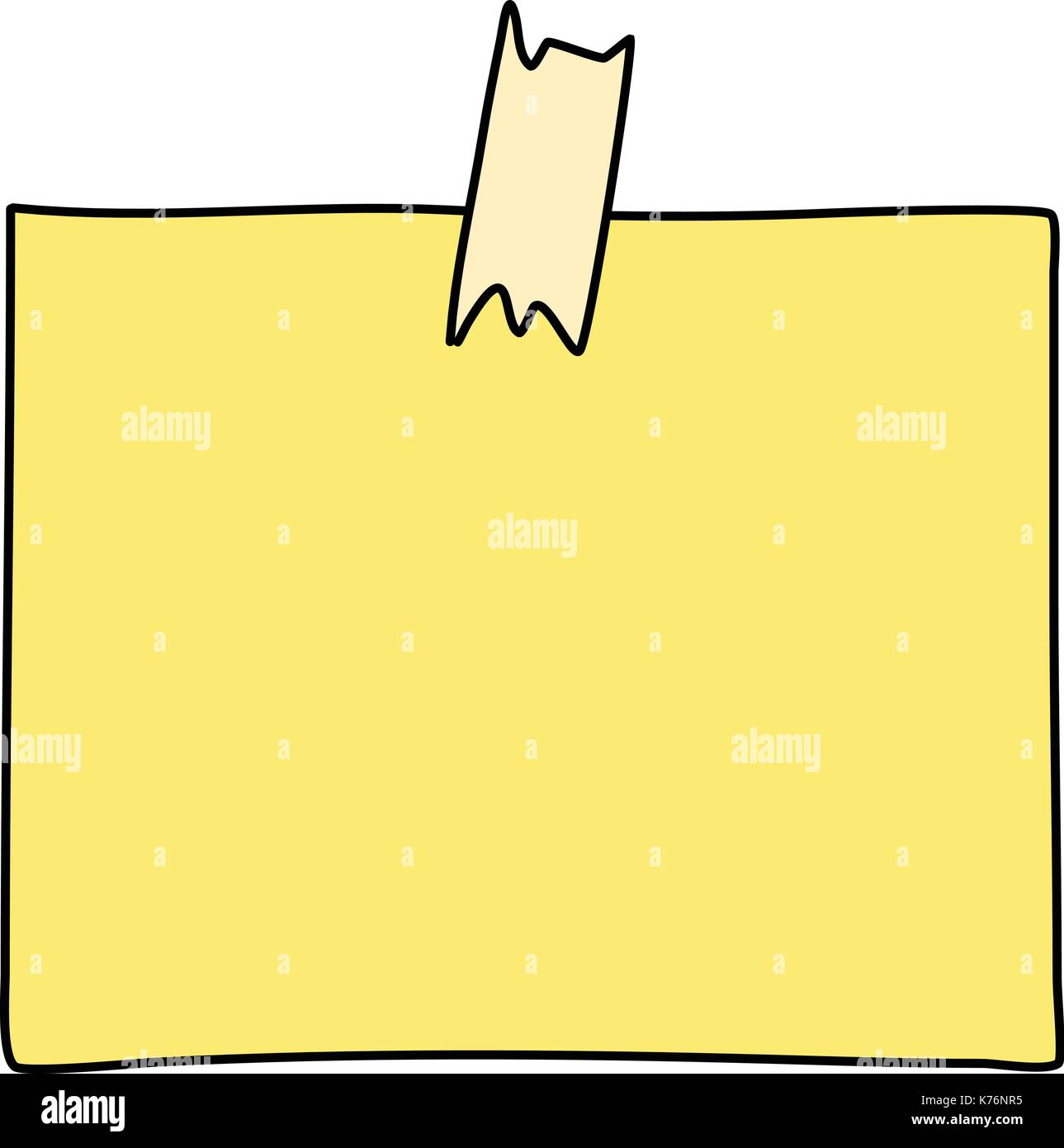 note paper drawing Stock Vector Image & Art Alamy