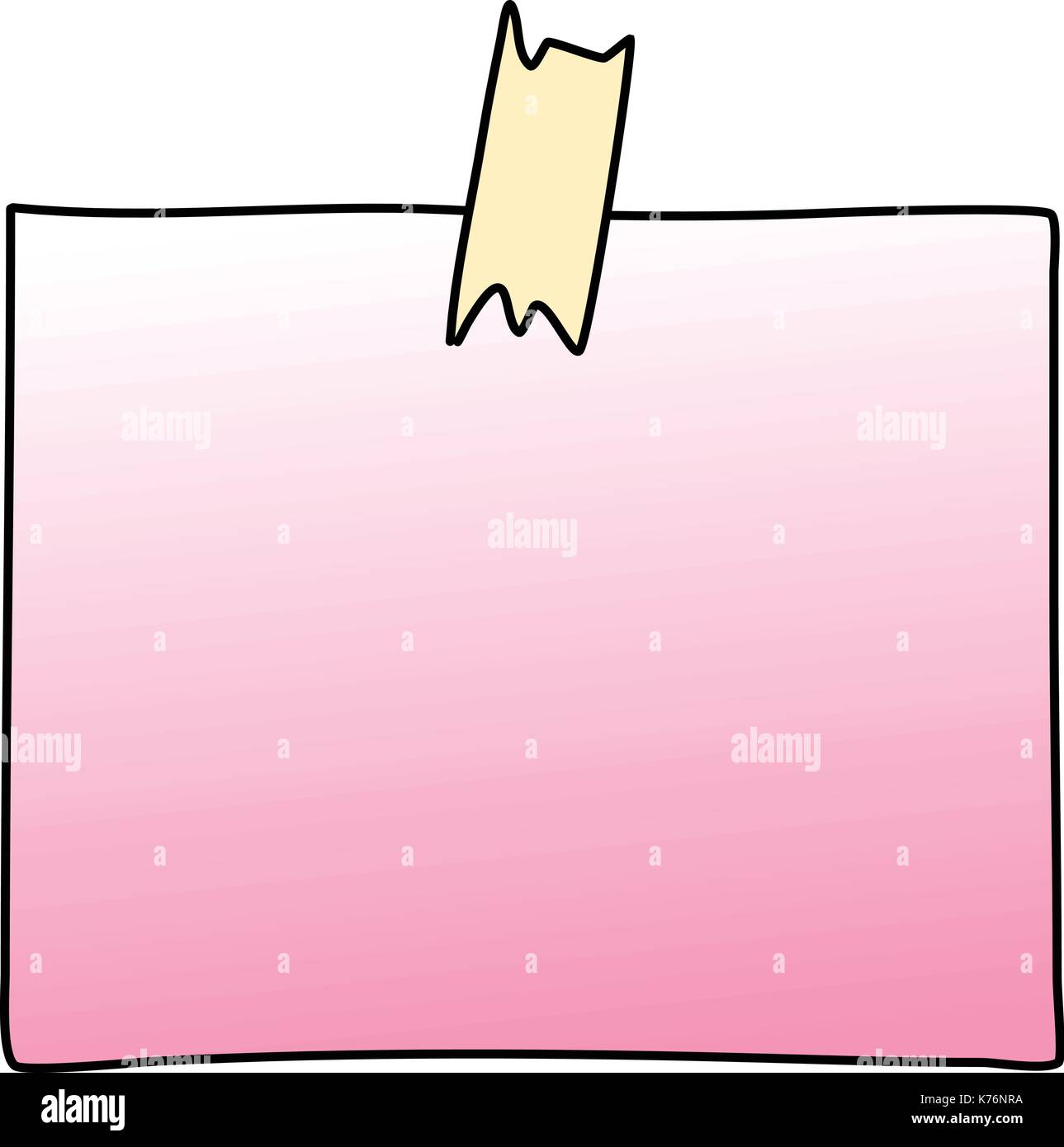 note paper drawing Stock Vector Image & Art Alamy