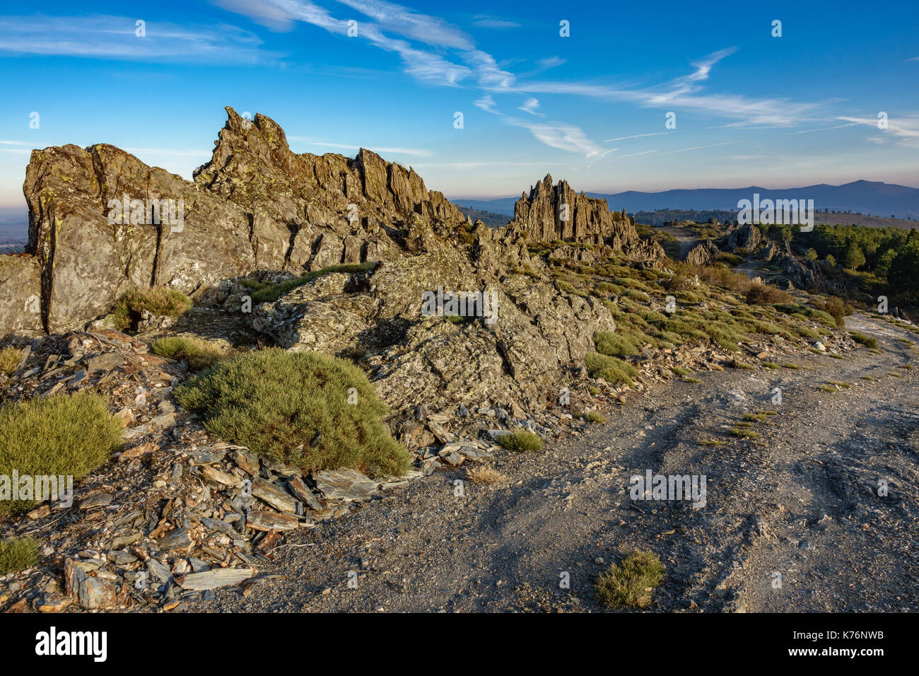 Nice track between rocks Stock Photo - Alamy