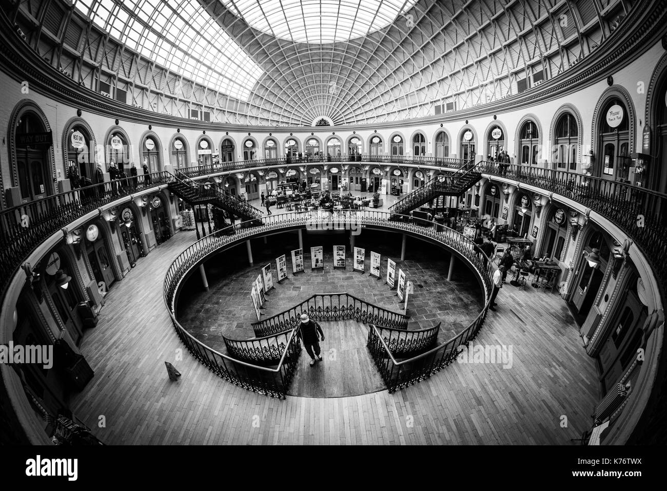 Inside The Corn Exchange, Leeds, West Yorkshire, England Stock Photo Alamy
