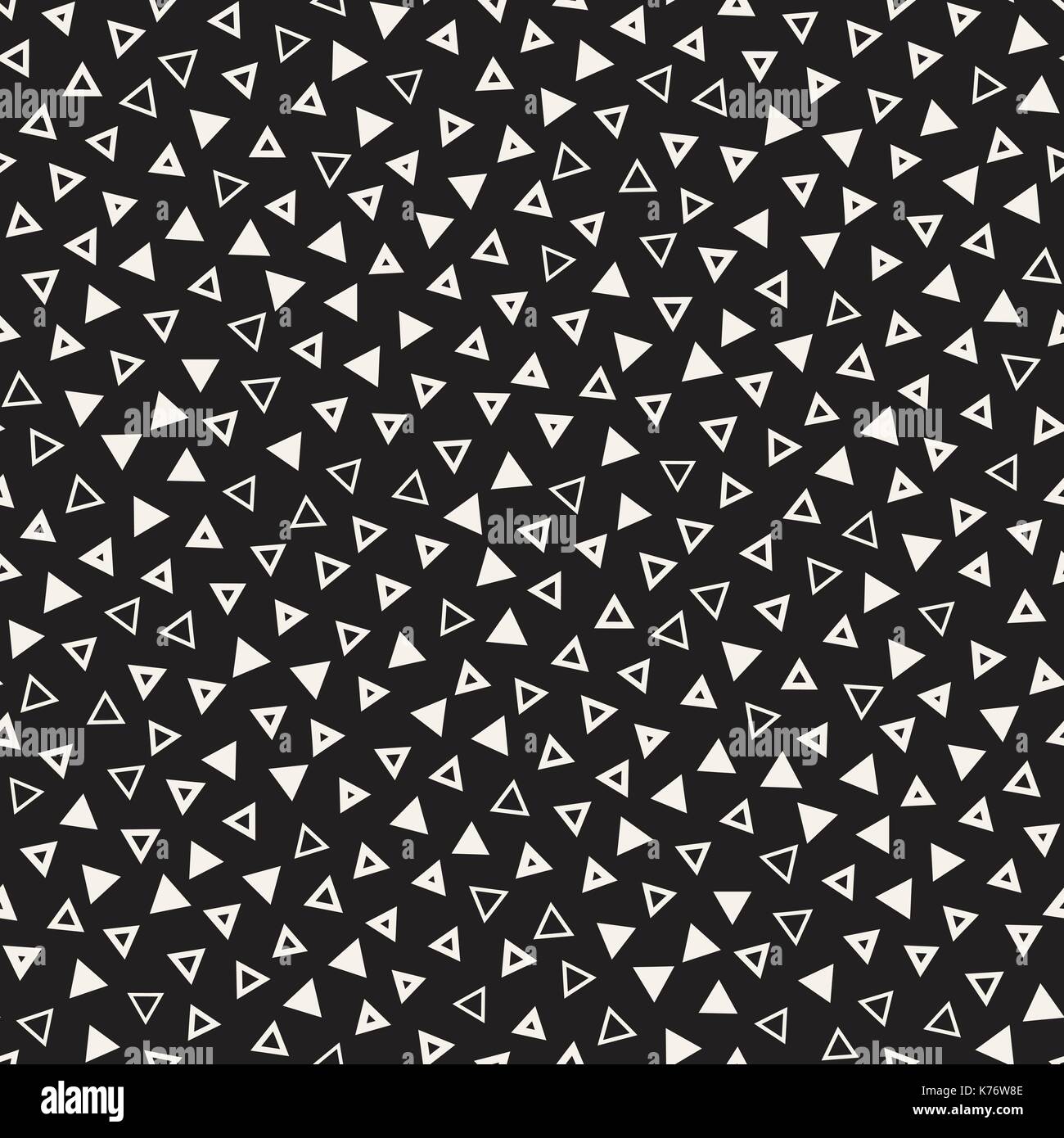 Seamless primitive jumble minimalism patterns. Randomly scattered geometric shapes. Abstract background design Stock Vector
