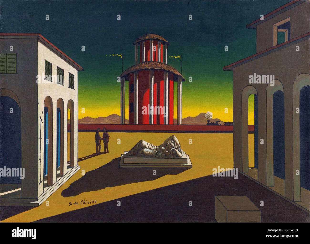 Giorgio de Chirico - piazza d italia Stock Photo