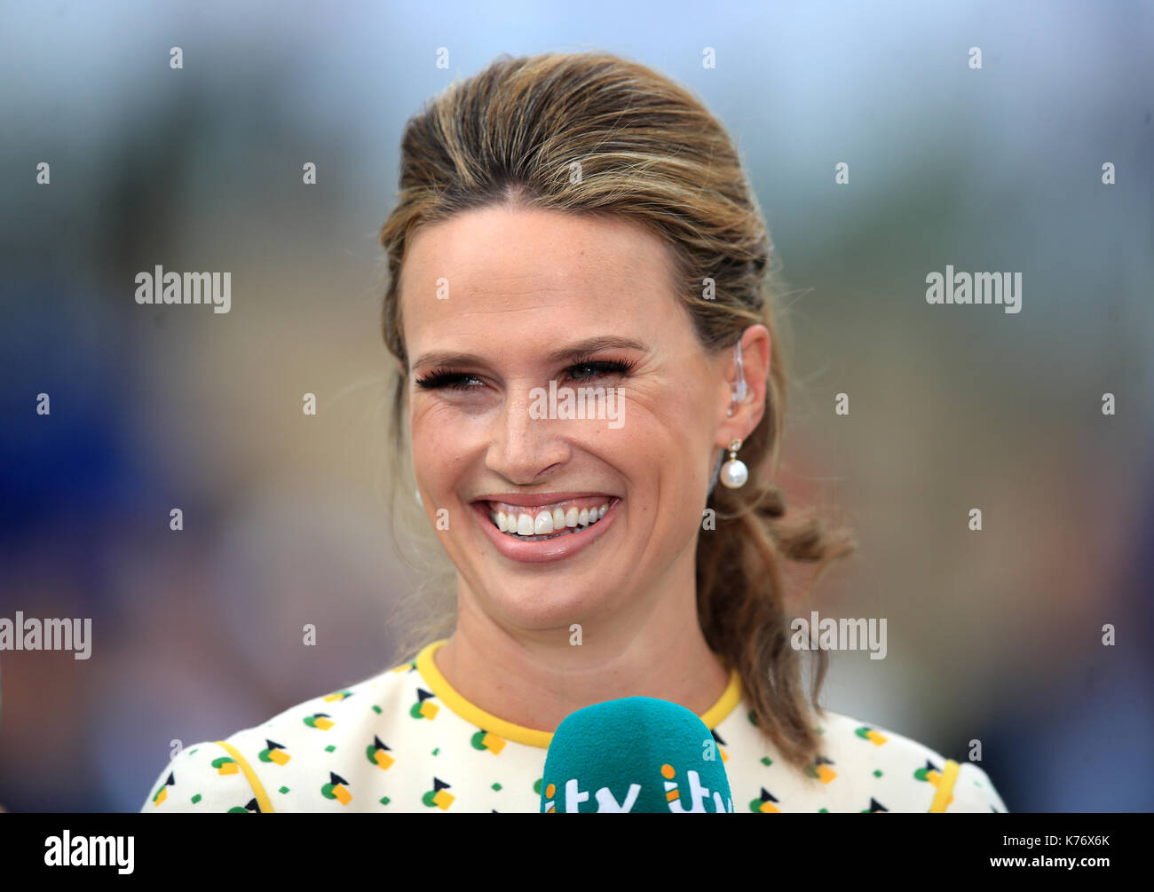 ITV Racing presenter Francesca Cumani Stock Photo Alamy
