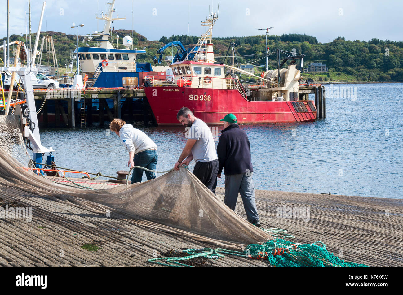 Killybegs, County Donegal, Ireland. Fishermen in Ireland's premier