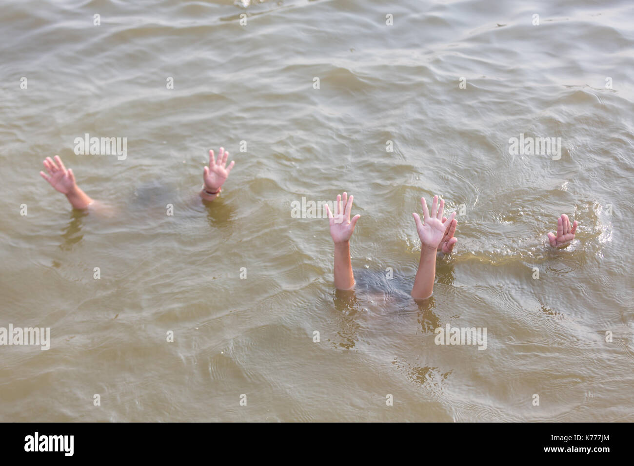 Drowning child Stock Photo Alamy
