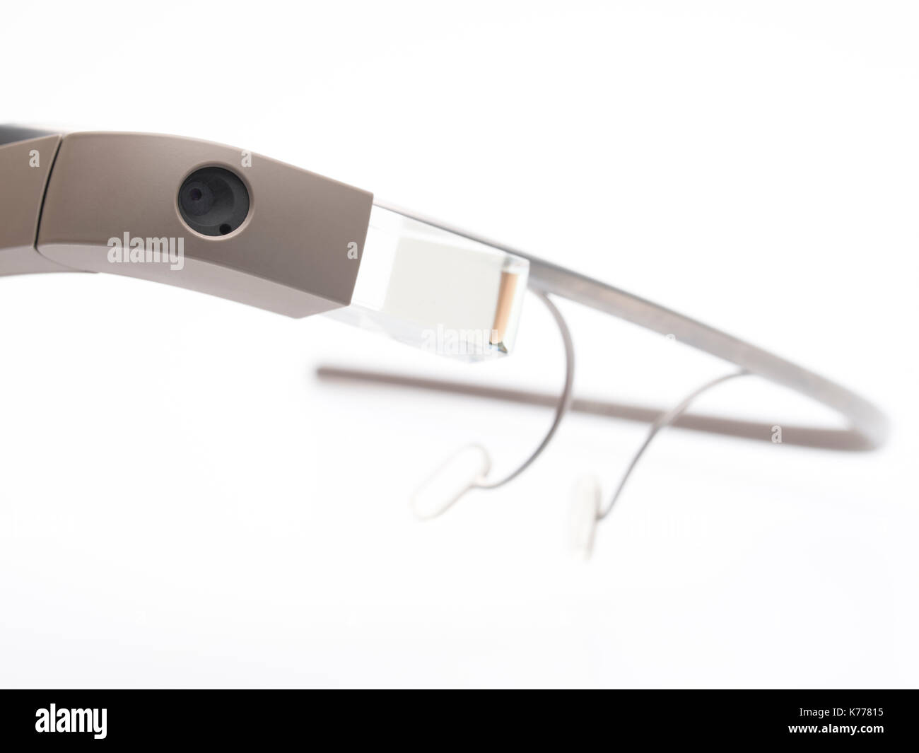 Google Glass  optical head-mounted display released 2013 Stock Photo