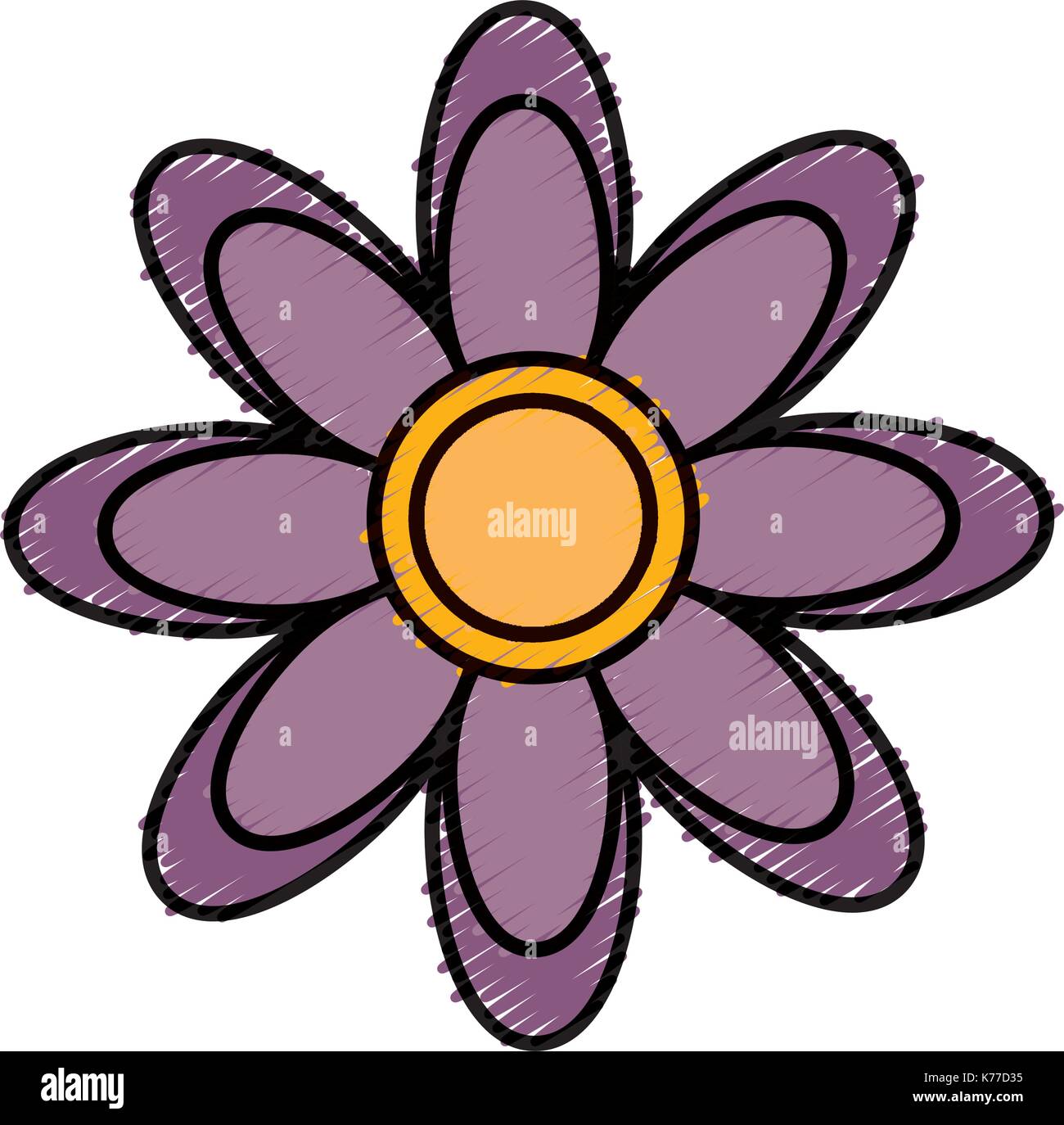 Beautiful flower symbol Stock Vector Image & Art Alamy