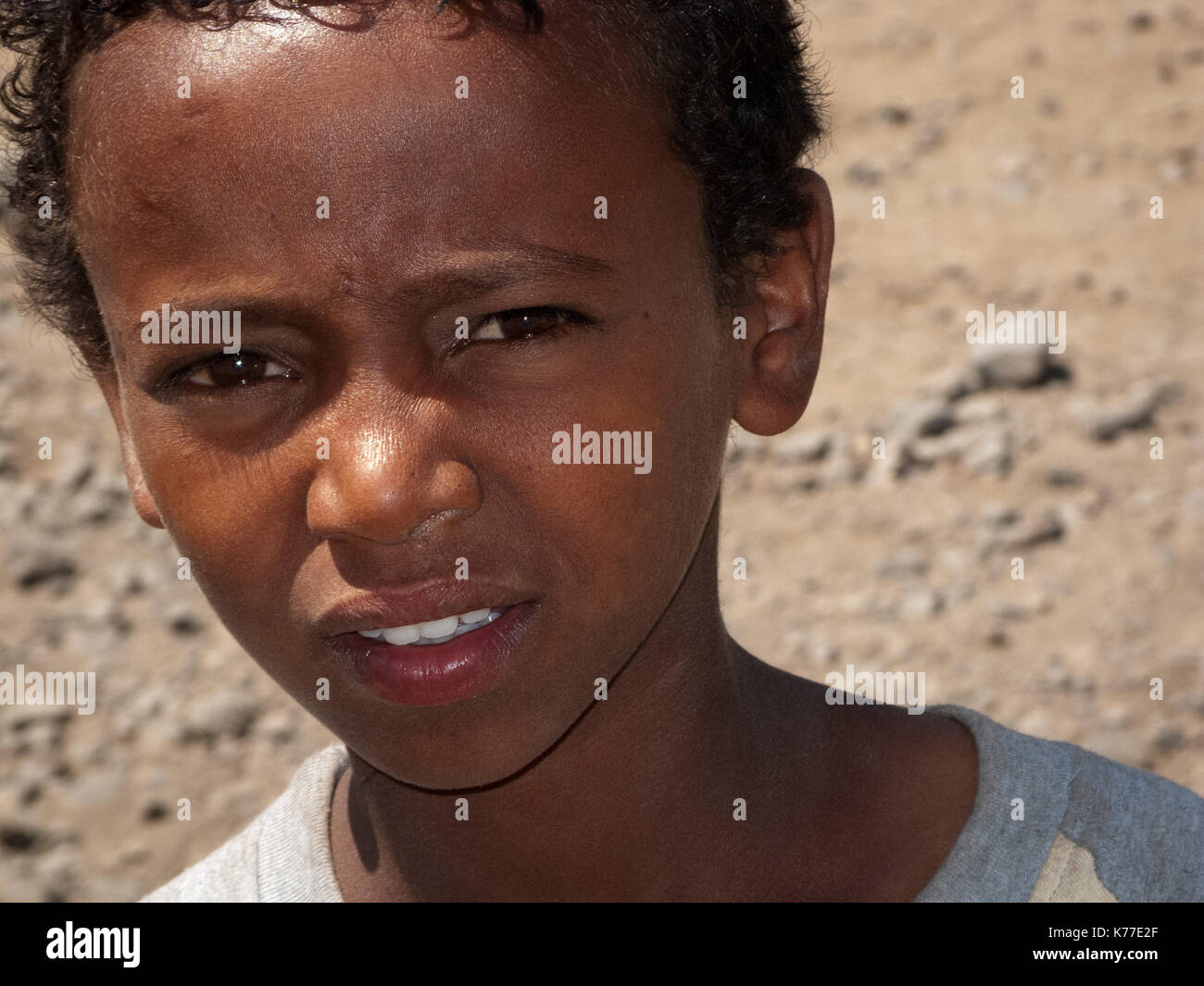 Young boy, Addis-Goha Tsion Road, Ethiopia Stock Photo - Alamy